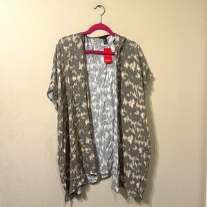 Forever 21 Olive & Tan Open Cardigan M / L NEW NWT